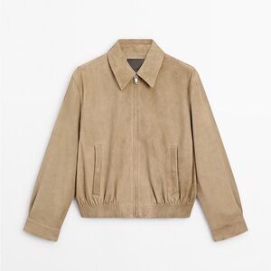 Massimo Dutti Suede Bomber